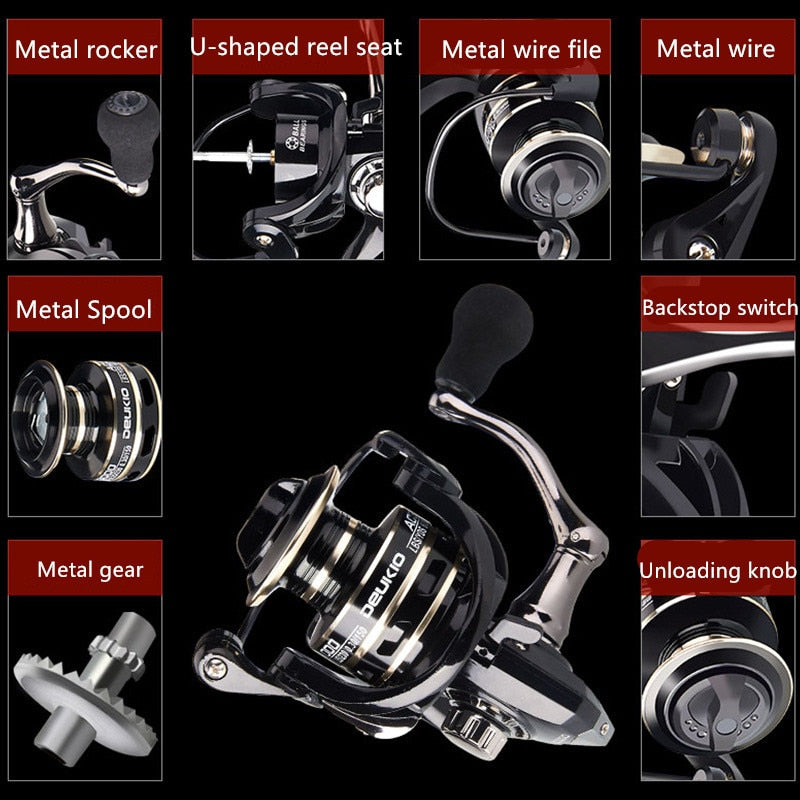 Spinning Steel Fishing Reel Saltwater