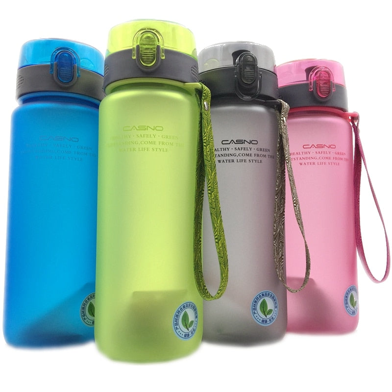 Water Bottle With Rope Outdoor Drinking Bottles For Hiking