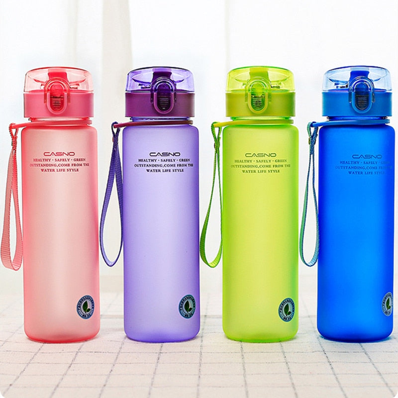 Water Bottle With Rope Outdoor Drinking Bottles For Hiking