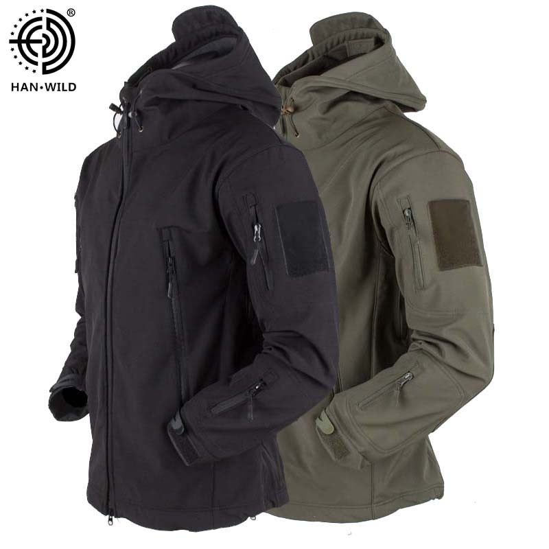 Airsoft Camping Tactical Jacket | Men Softshell Waterproof Camo Jacket