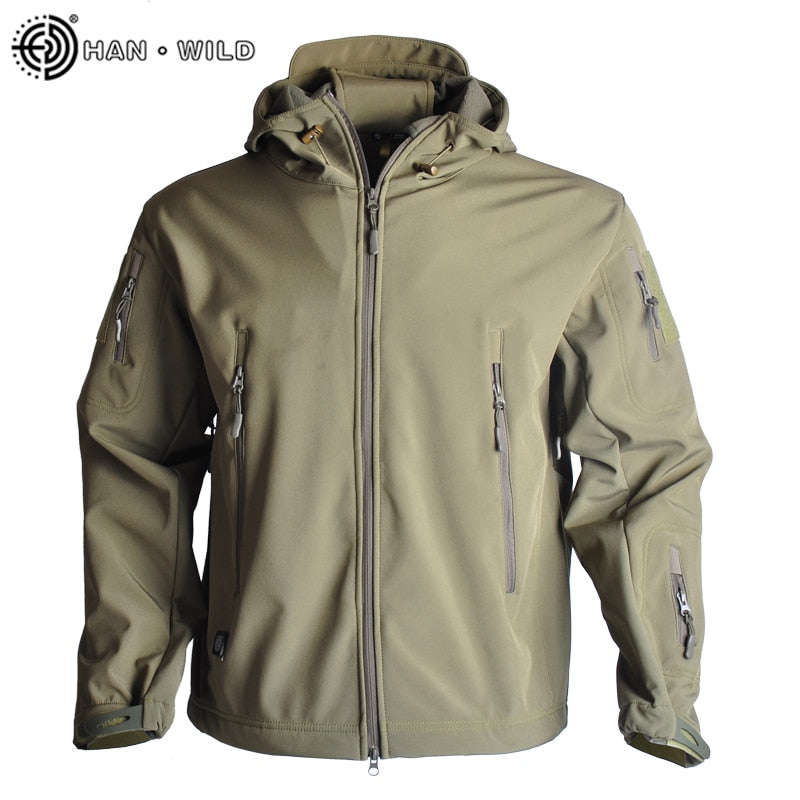 Airsoft Camping Tactical Jacket | Men Softshell Waterproof Camo Jacket