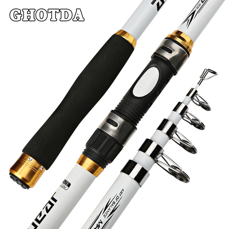 Carbon Fiber Telescopic Fishing Rod
