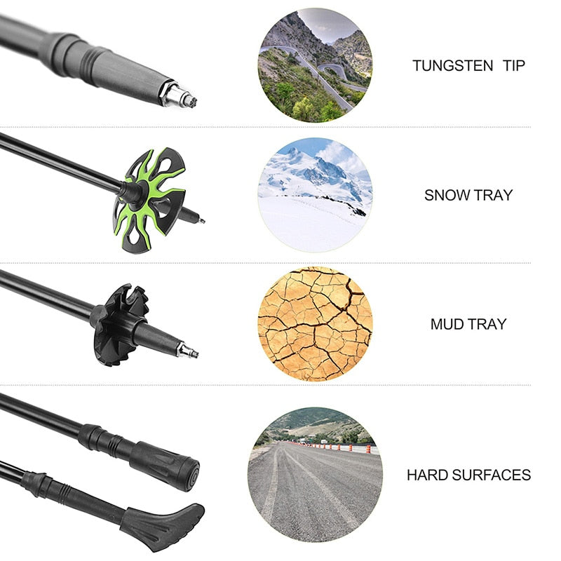 Trekking Pole Walking Sticks For Camping
