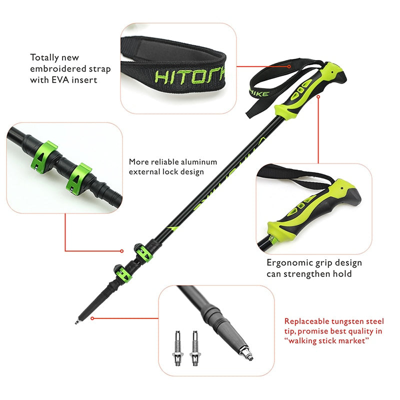 Trekking Pole Walking Sticks For Camping