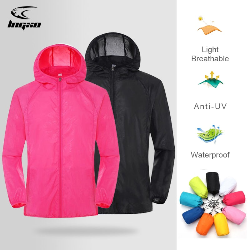 Men Women Hiking Jacket | Waterproof Quick Dry Camping Hunting Clothes