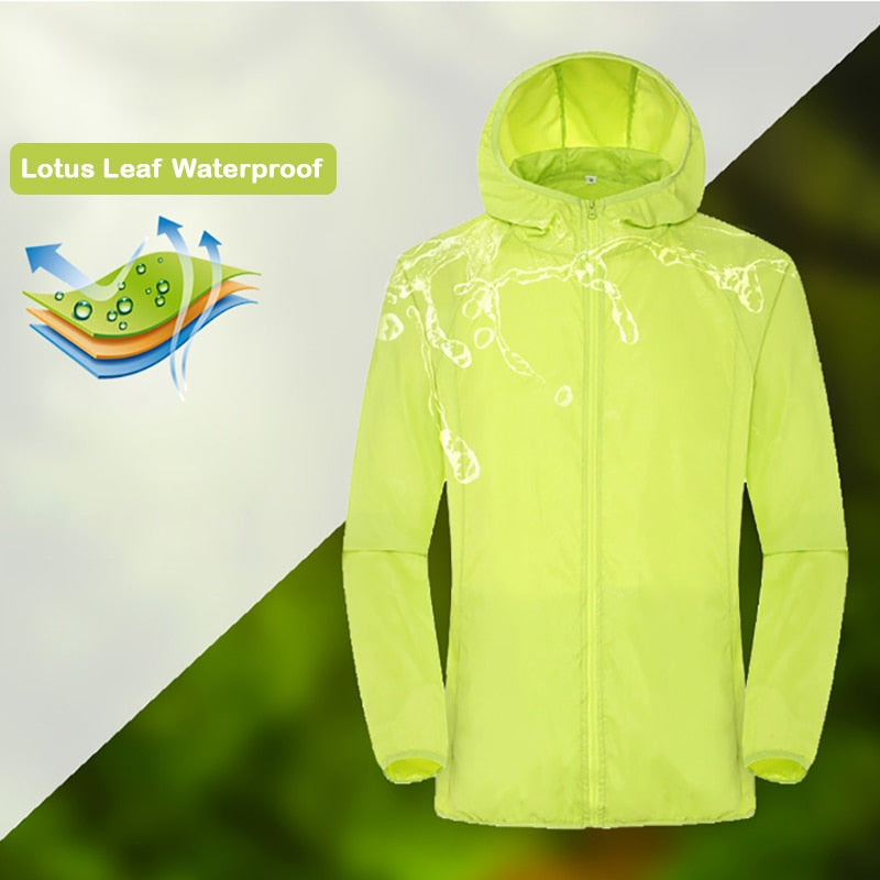 Men Women Hiking Jacket | Waterproof Quick Dry Camping Hunting Clothes