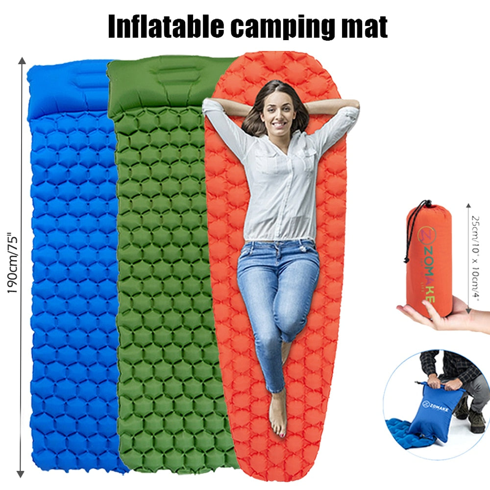 Sleeping Pad Fast Filling Air Bag Camping Pads