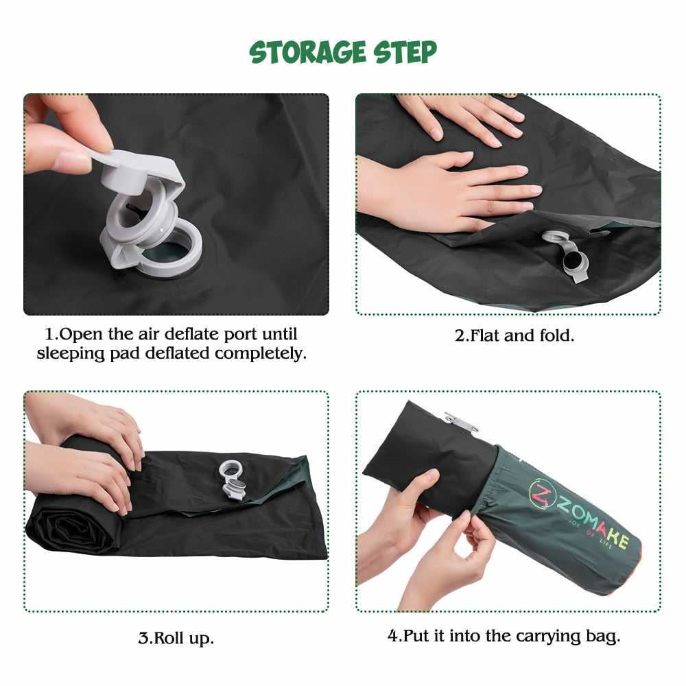 Sleeping Pad Fast Filling Air Bag Camping Pads