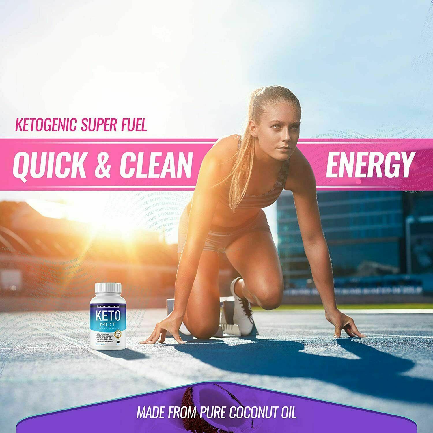 PURE MCT OIL Pills Diet 2000 MG (180 CAPSULES- Raise Ketones High Faster C8&C10)