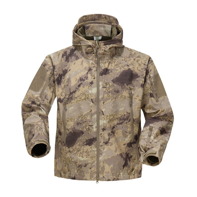 Lurker Shark Skin Soft Shell Tactical Jacket | Men Waterproof Windbreaker Fleece Coat