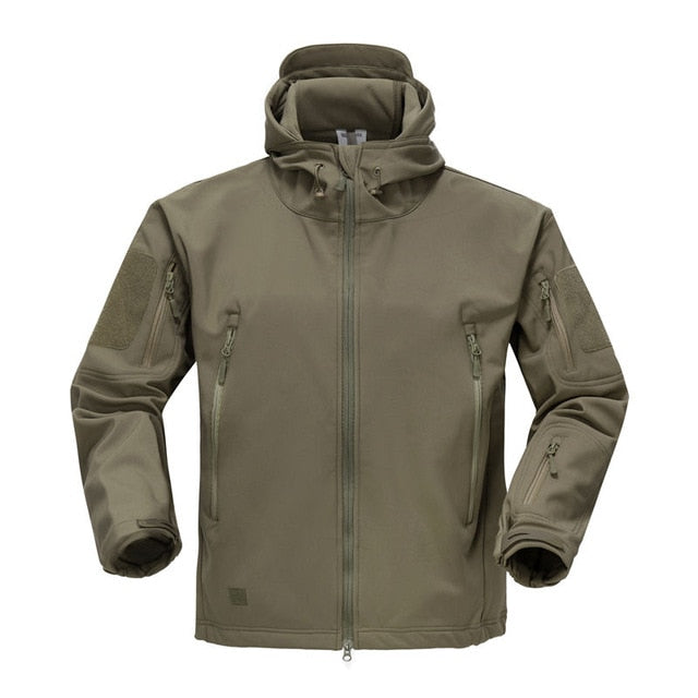 Lurker Shark Skin Soft Shell Tactical Jacket | Men Waterproof Windbreaker Fleece Coat