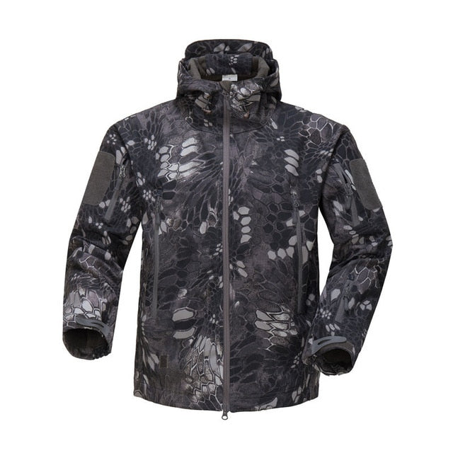 Lurker Shark Skin Soft Shell Tactical Jacket | Men Waterproof Windbreaker Fleece Coat
