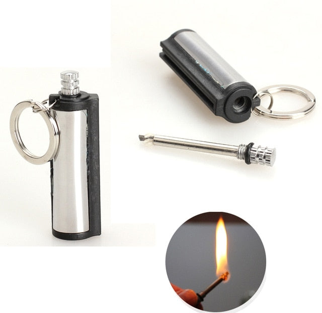 Fire Starter Metal Match Outdoor Lighter Gas Cigar Camp