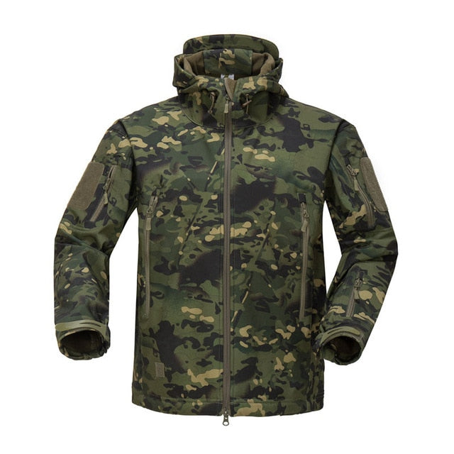 Lurker Shark Skin Soft Shell Tactical Jacket | Men Waterproof Windbreaker Fleece Coat