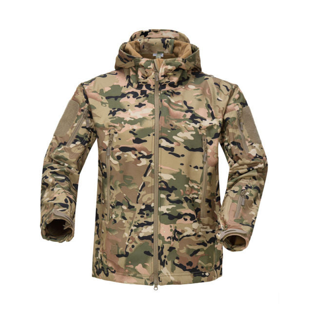 Lurker Shark Skin Soft Shell Tactical Jacket | Men Waterproof Windbreaker Fleece Coat
