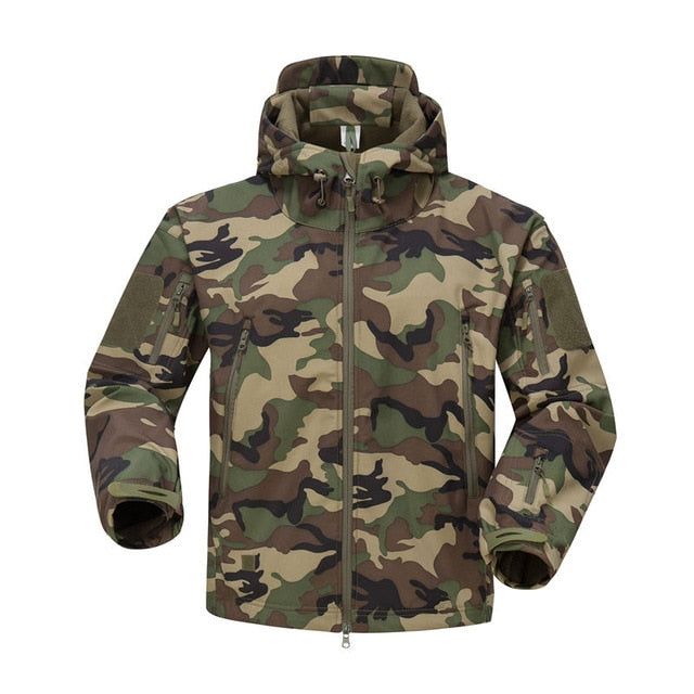 Lurker Shark Skin Soft Shell Tactical Jacket | Men Waterproof Windbreaker Fleece Coat