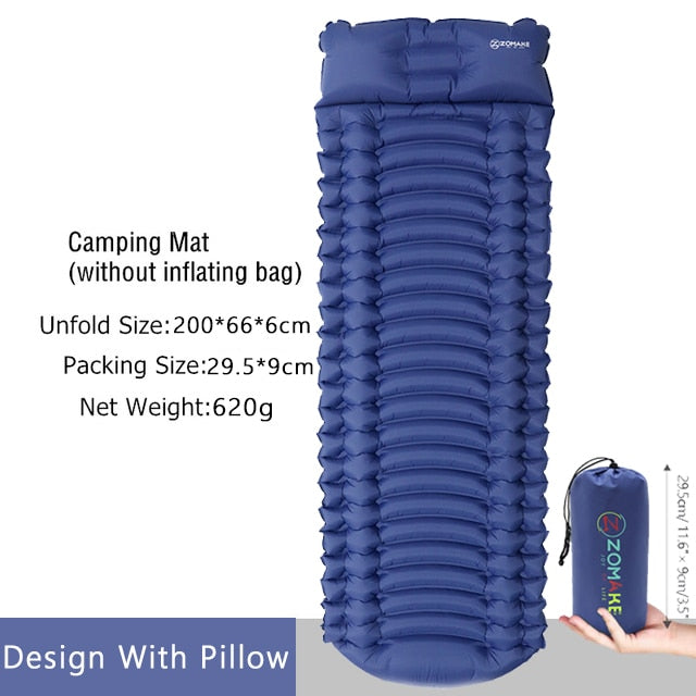 Sleeping Pad Fast Filling Air Bag Camping Pads