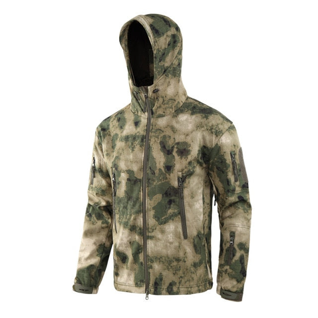Lurker Shark Skin Soft Shell Tactical Jacket | Men Waterproof Windbreaker Fleece Coat