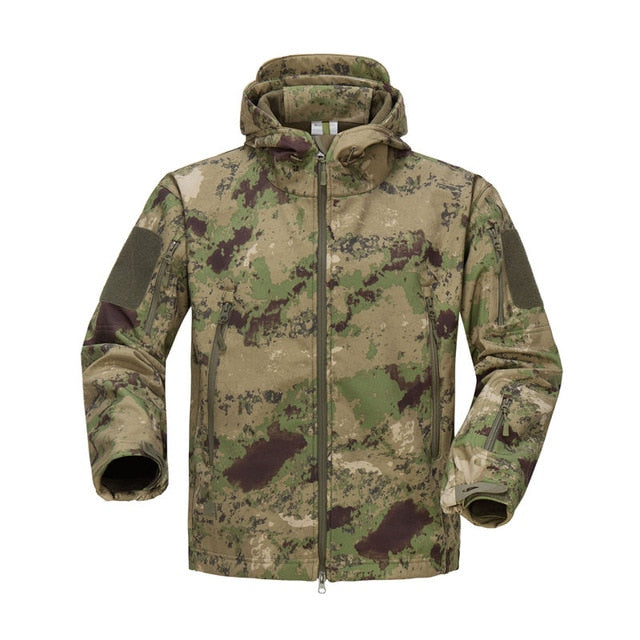 Lurker Shark Skin Soft Shell Tactical Jacket | Men Waterproof Windbreaker Fleece Coat