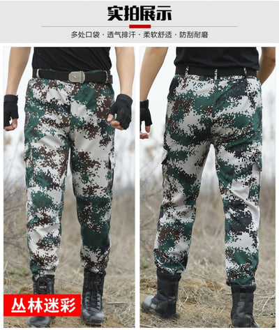 Men Stylish Combat Pants | Camouflage Print Army Trousers | Hunting Tactical Trouser