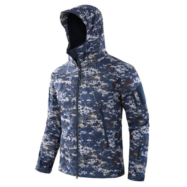 Lurker Shark Skin Soft Shell Tactical Jacket | Men Waterproof Windbreaker Fleece Coat