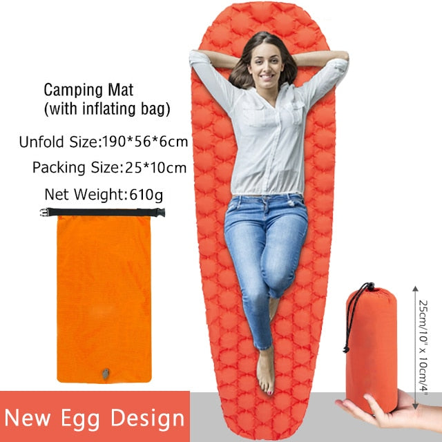 Sleeping Pad Fast Filling Air Bag Camping Pads