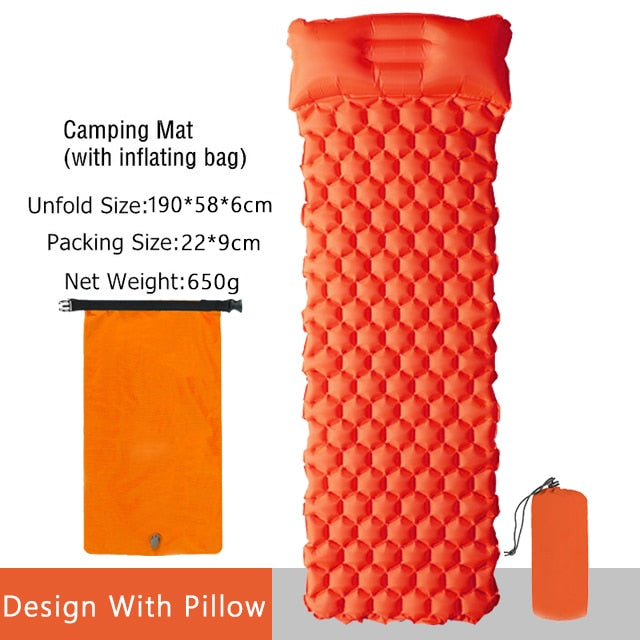 Sleeping Pad Fast Filling Air Bag Camping Pads