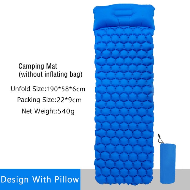 Sleeping Pad Fast Filling Air Bag Camping Pads