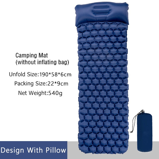 Sleeping Pad Fast Filling Air Bag Camping Pads