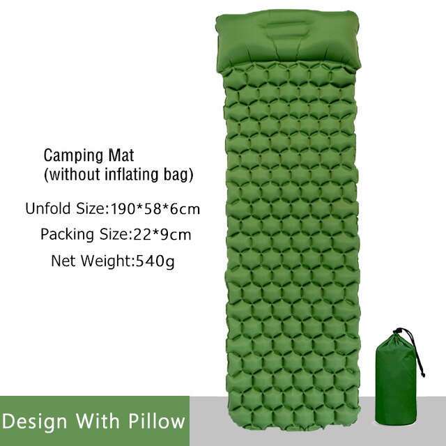 Sleeping Pad Fast Filling Air Bag Camping Pads